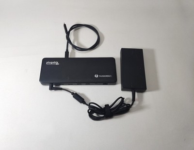 Plugable Tbt4-Ud5 Dual Monitor 96W USB-C PD Thunderbolt 4 Expansion Dock