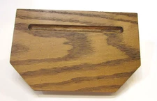 Vintage 1990's Traditional Country Solid Oak Wood Small 5x8 Sconce Wall Shelf