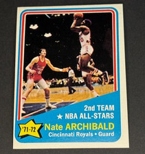 Nate Archibald Guard Cincinnati Royals 1972 Topps 1971-72 2nd Team NBA All-Stars