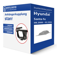 Auto Hak Anhängerkupplung starr für HYUNDAI Santa Fe I Typ SM AHK