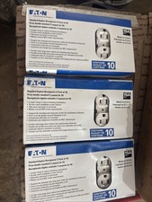  3 10 Pack EATON 15 AMP Standard Duplex Receptacle -WHITE- 270W-10-LW