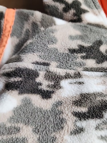 Build a Bear Workshop camouflage Hoodie BAB Orange Pullover 3+ - Picture 3 of 7