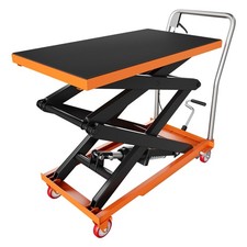 330lb Hydraulic Lift Table Cart 11.5-50in Hydraulic Platform Truck Foot Pedal