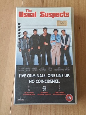 THE USUAL SUSPECTS BENICIO DEL TORO KEVIN SPACEY - VHS POLYGRAM UK VERSION