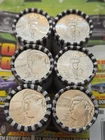 SIX.ROLLS.LIBERTY Endururing Semiquincentennial Half Dollar Coins.