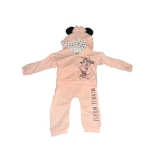 Disney Matching 2pc Minnie Mouse Hooded Set - Pink - 12M Outfit Girls