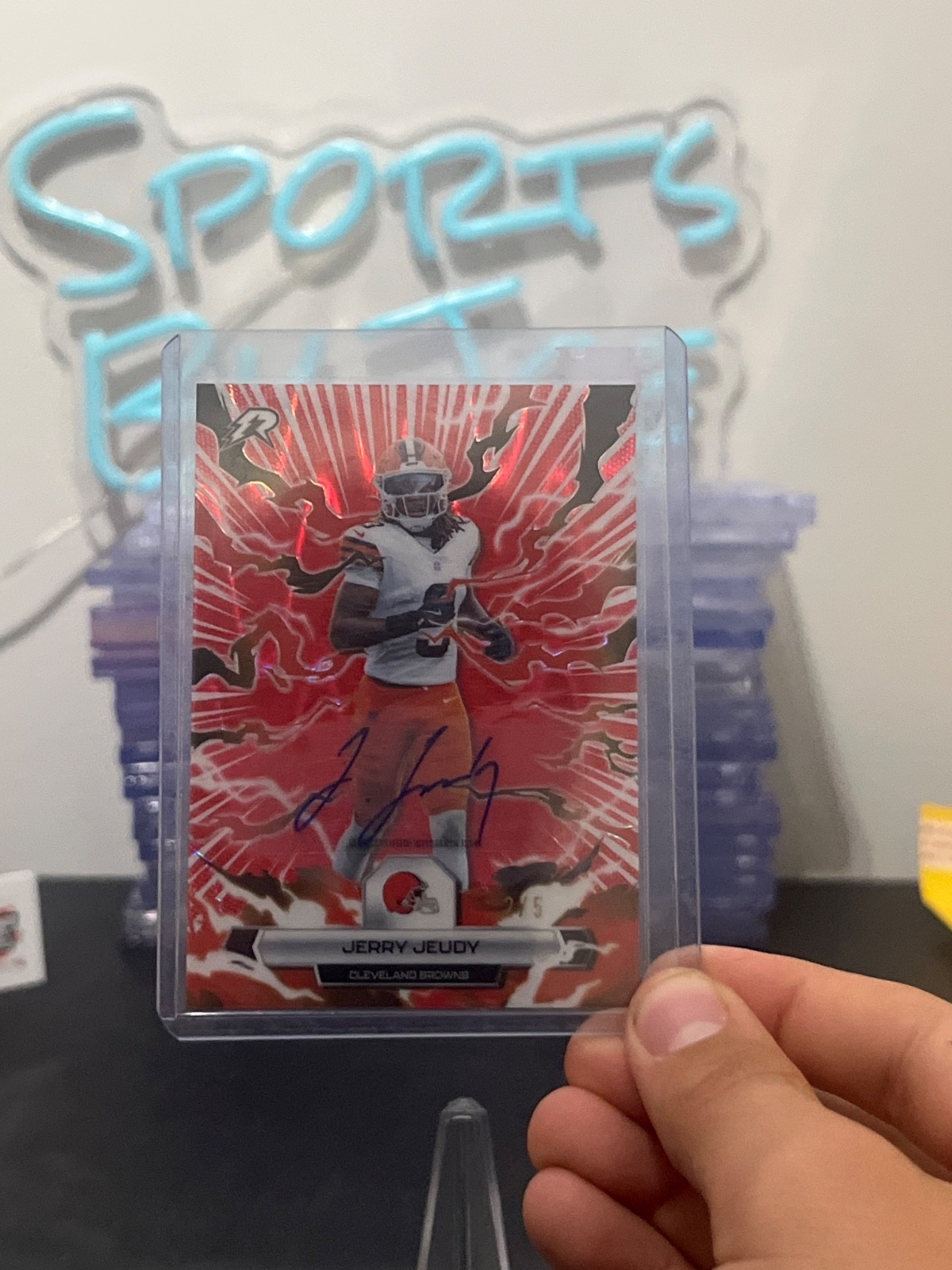 2025 resurgence Jerry Jeudy red lava auto /5 ssp 🔥🔥🔥🔥