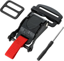 Helmet Quick Release Buckle Kit Stainless Steel Ratcheted Chin Strap Adapter Fo