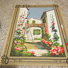SEG de Paris 928-100 Hand Painted Needlepoint Canvas 10ct Ultra-Stiff 30x40