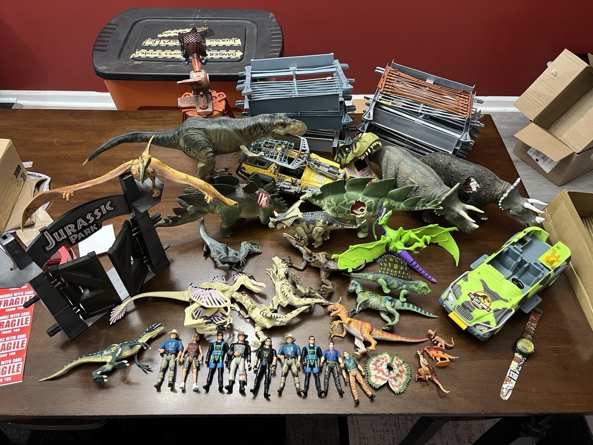 Jurassic Park Kenner Toy Lot 1993 Lost World 1997 TRex Chaos