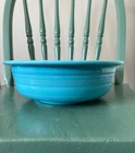 Homer Laughlin Fiestaware Fiesta Turquoise Vegetable Bowl 9 1/4” Round 5/8” Rim