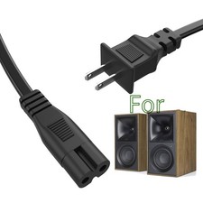 5ft AC Power Cord Cable For Klipsch The Fives 2.0 Powered Bookshelf Speakers