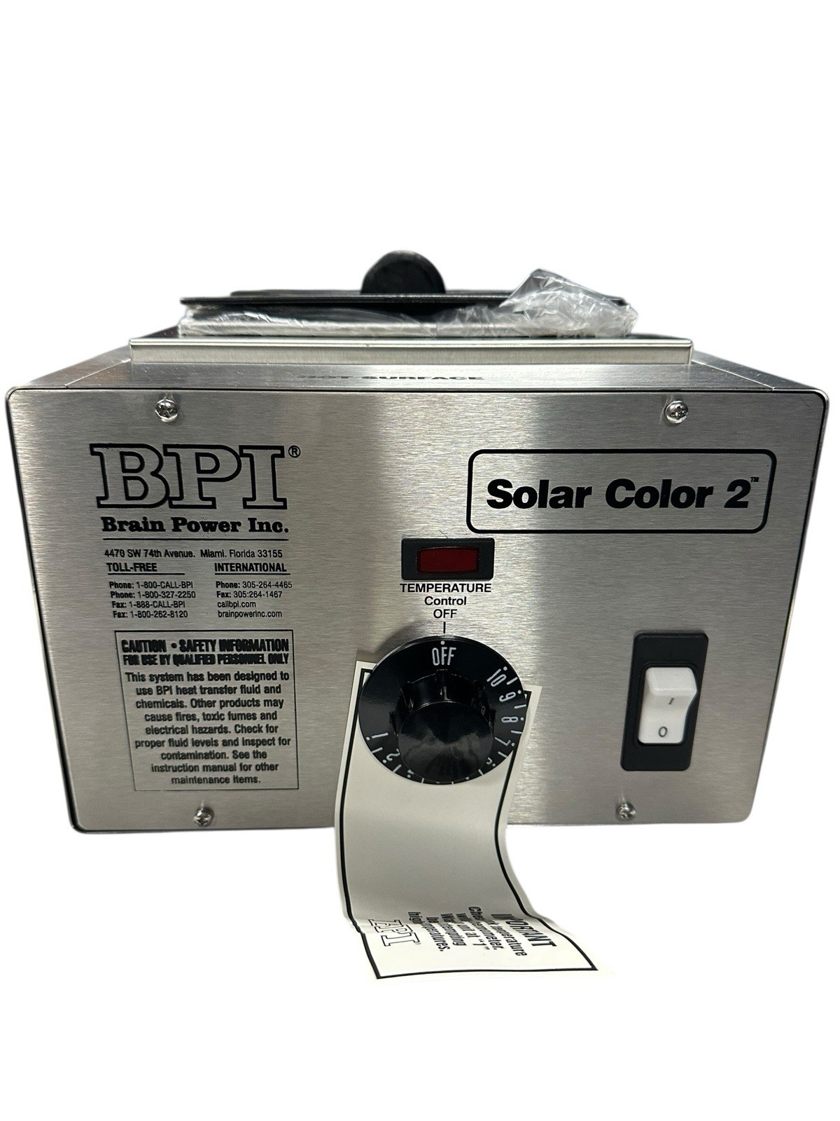 BPI Brain Power 209804Solar Color 2 Tint 2 Quart Tank NEW FreeShip