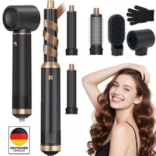 5-in-1 Multihaarstyler Warmluftbürste Haartrockner mit Lockenstab 110,000 U/min