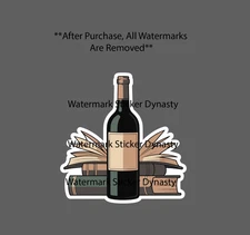 Wine and Books Sticker Waterproof Decal Reader Reading Drink Night Gift NEW
