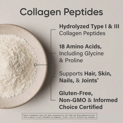 Collagen Peptides for Women & Men Hydrolyzed Type 1 & 3 Collagen Powder Protein