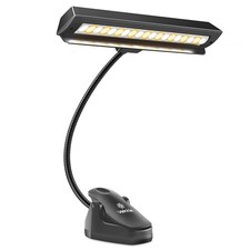Vekkia Rechargeable Music Stand Light - Clip - on for Musicians' Piano, Black