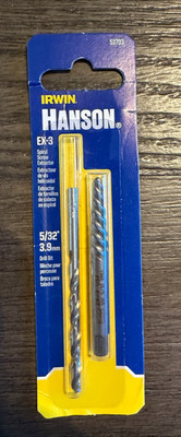 Irwin Hanson 53703 EX-3 Spiral Screw Extractor w/ 5/32'' Drill Bit Kit