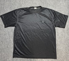 Vintage Y2K Nike Soccer Jersey Mens XL Plain Blank Mesh Shirt Silver Swoosh