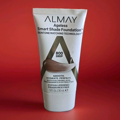Almay Ageless Smart Shade Foundation - 800 Deep - Hypoallergenic Fragrance Free