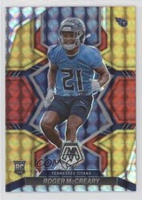 2022 Mosaic Rookies Choice Fusion Red & Yellow Prizm 78/80 Roger McCreary 8d4