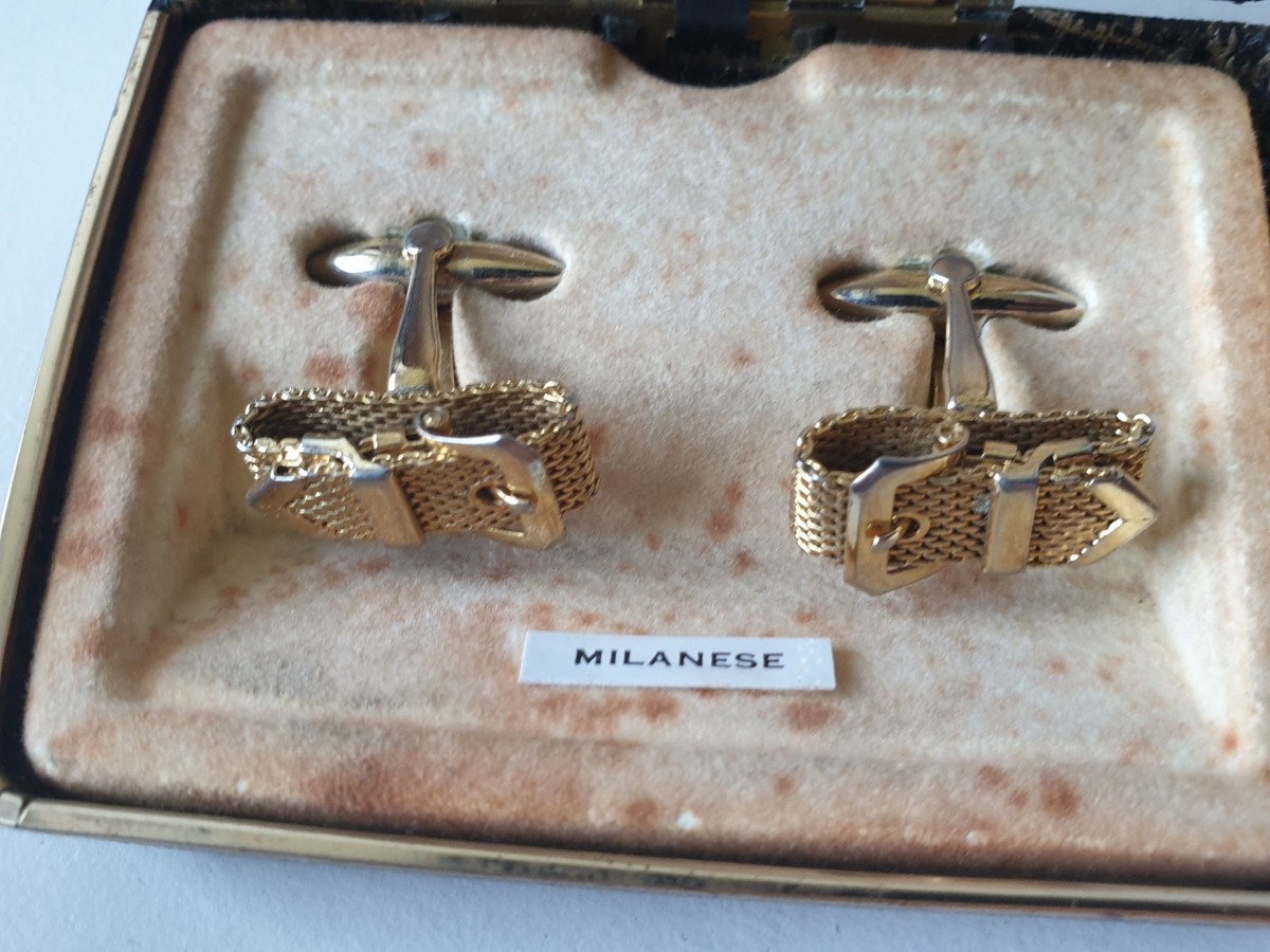 Men,s Stratton Cufflinks Set Unused Vintage in Original Box c Mid
