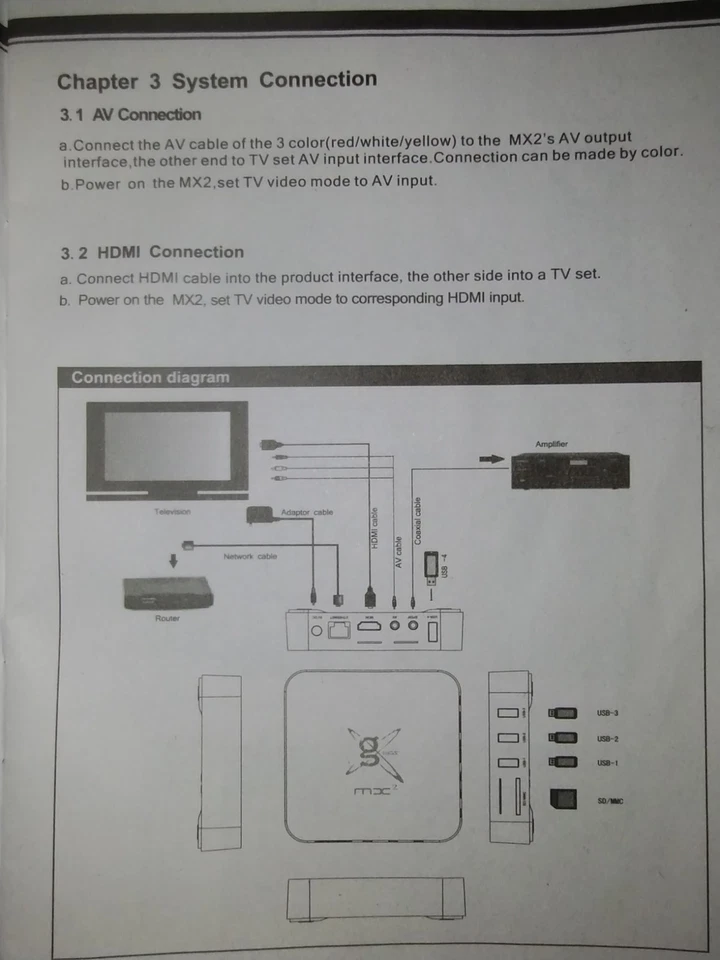 Dispositivo multimedia de transmisión de PC de cine en casa Matricom G-Box MidNight MX2 Android Foto 3 de 4
