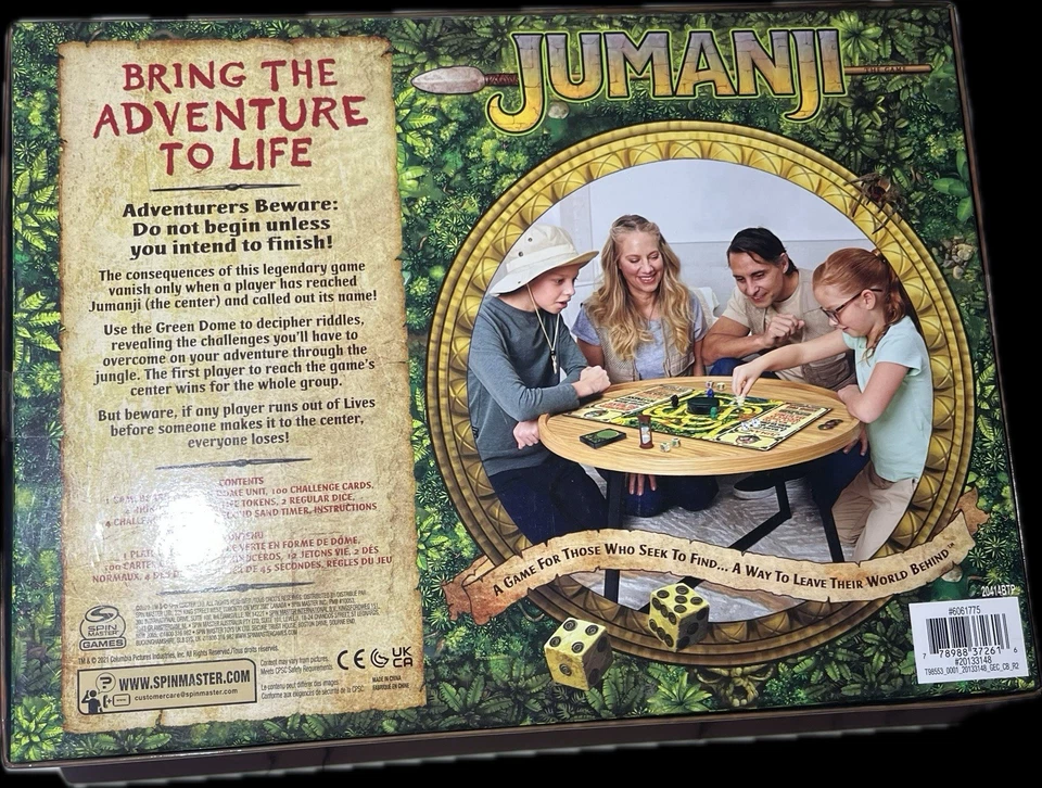 Jumanji The Classic Adventure Fun Family Board Game Kids Aged8+ Read description - Image 3 of 4