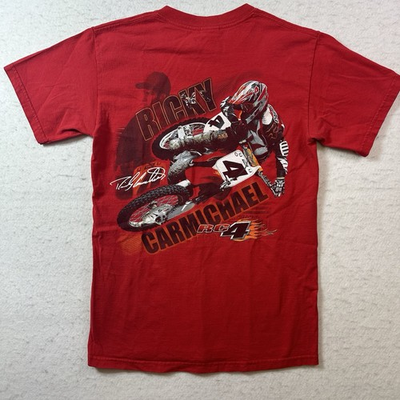 #ad Vintage Motocross Racing Ricky Carmichael #4 Supercross Moto T Shirt Men’s Small $90.99