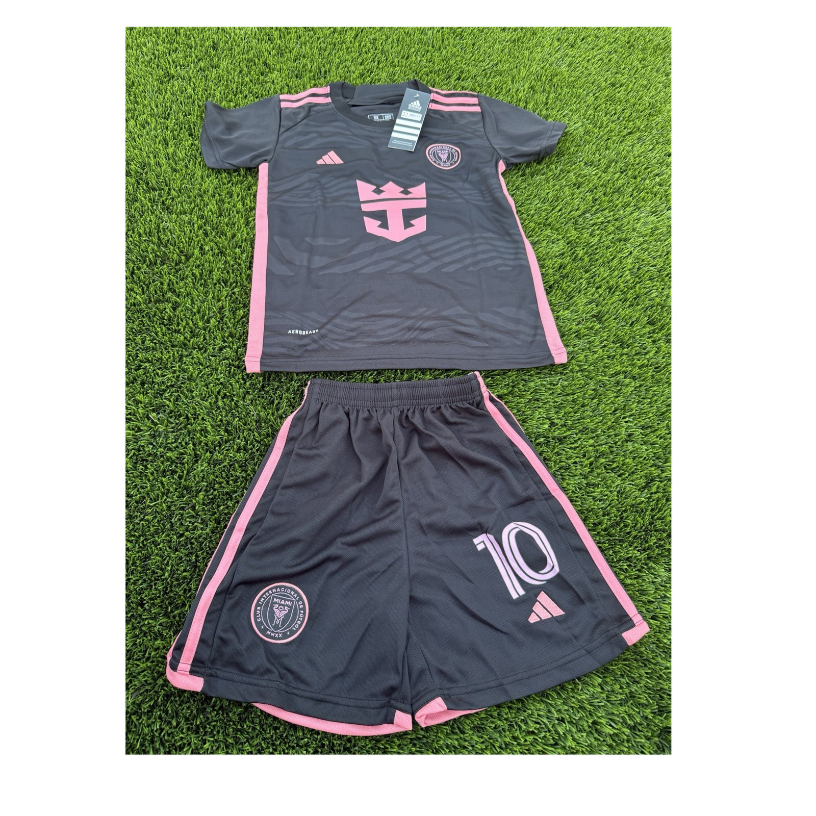 adidas Inter Miami CF Messi #10 MLS Soccer Jersey & Shorts Set