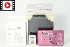 Near Mint Nikon Coolpix S6900 Pink 16.0MP 12x Digital Camera from Japan
