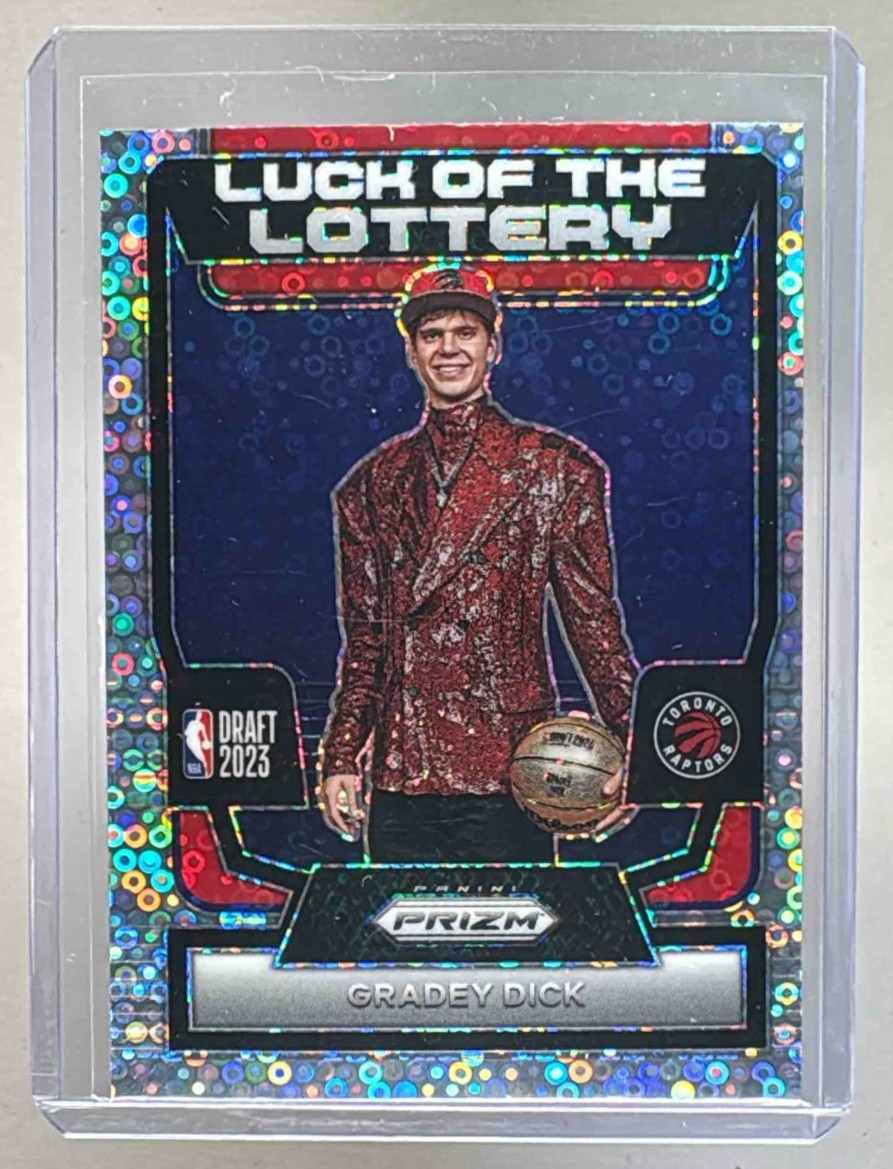 Gradey Dick 2023 Panini Prizm #4 Fast Break Luck of the Lottery Rookie RC