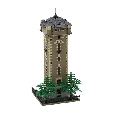 #ad #ad Hot Sale Old Water Tower Model Modular Building 2264 Pieces MOC Build $182.47