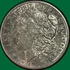 1889-S Morgan Dollar Choice Almost Uncirculated AU+ Coin #46447