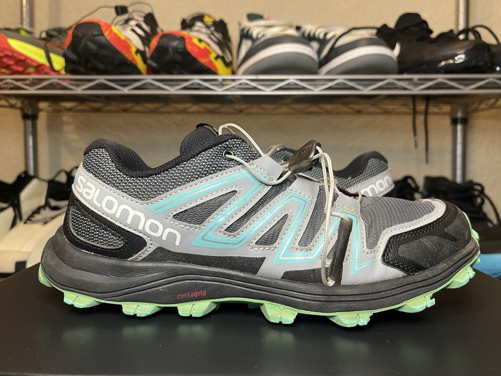 Scarpe Salomon SpeedTrak Trail Running Escursionismo Donna Taglia 7 5 Modello 390630 Teal