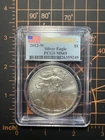 2012-W American Silver Eagle PCGS MS69 First Strike 1oz .999 Silver Dollar