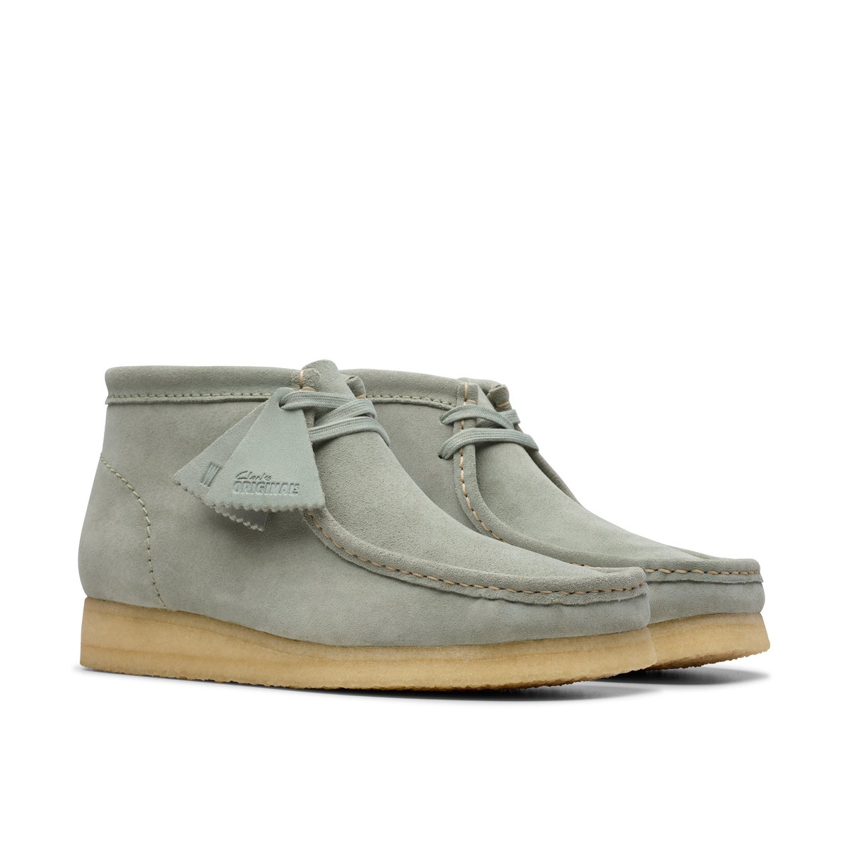 Clarks Original Men Wallabee Boot Sage Suede Made in Vietnam | eBay