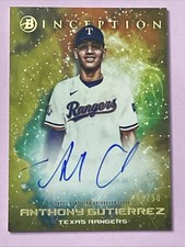 2022 Bowman Inception Primordial prospect Anthony Gutierrez auto /50 PPA-AG