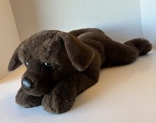FAO Schwartz Chocolate Lab Puppy Dog Plush 18 Inch Long Labrador Stuffed Animal