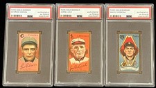 3) 1911 T205 Gold Border Sweet Caporal GIBSON...