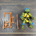 1988 Teenage Mutant Ninja Turtles Leonardo Soft Head  figure Near Complete
