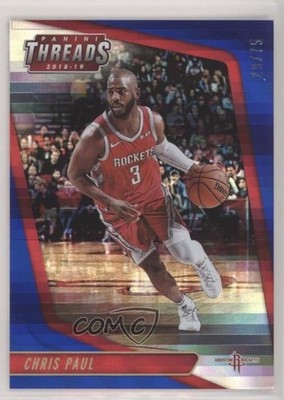 2018-19 Panini Threads Premium Blue 29/75 Chris Paul #77 9o3