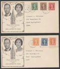 FDC's Canada Scott 231-233, April 1, 1937; Scott 234-236, May 10, 1937