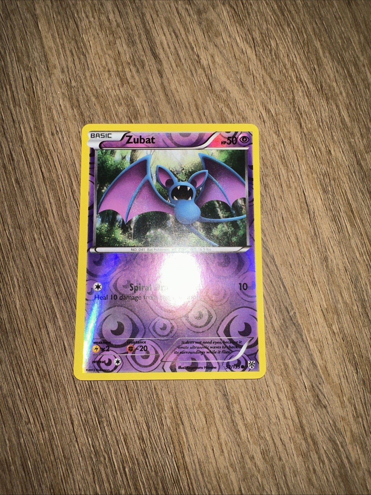 Pokémon TCG Zubat 52/135 Plasma Storm Reverse Holo NM/LP