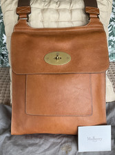 VGC Mulberry LARGE ANTONY Messenger Bag in OAK NVT Leather & Dustbag