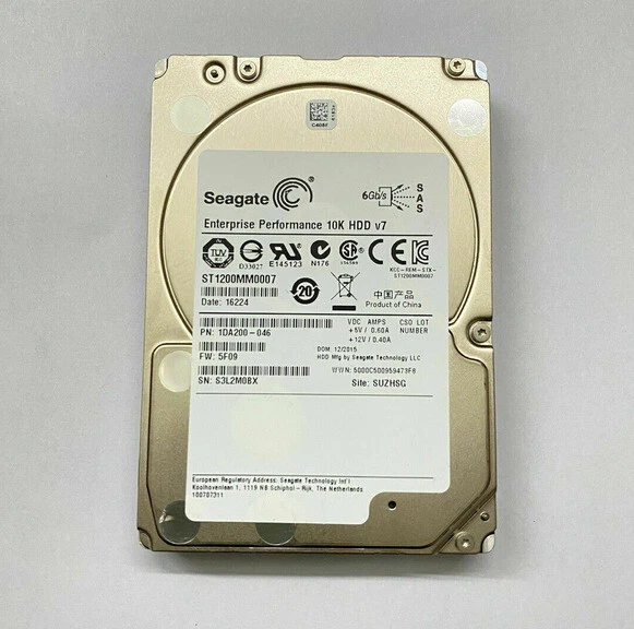 Seagate Enterprise 1.2TB 10K 2.5" 6GB/s SAS Hard Drive HDD 1DA200 ST1200MM0007 - Image 2 of 3