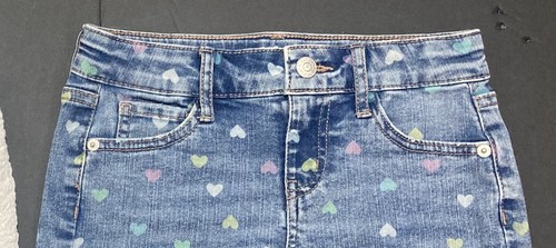 Girl's Old Navy & Cat & Jack Outfit Size 8 - White Tank w/Heart Jean Shorts EUC - Picture 6 of 7