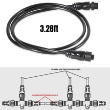 for Lowrance Simrad Garmin Marin 1 Meter NMEA 2000 Backbone Drop/Extension Cable