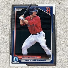 2024 Bowman Base Chrome Prospect #BCP-95 Brooks Brannon  - Boston Red Sox