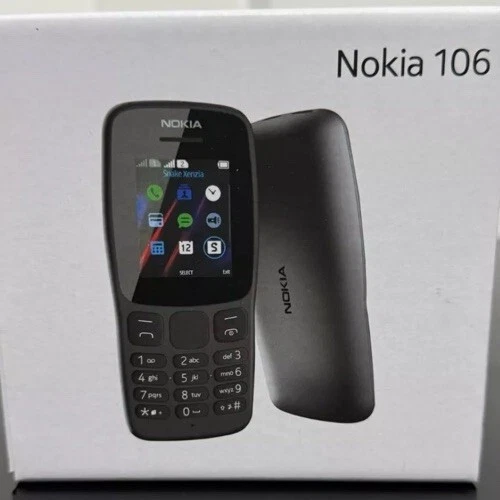 NOKIA 106|DUAL SIM|DARK GREY|LED TORCH|FM RADIO BIG BUTTON PHONE|100% WORKING - Image 4 of 4